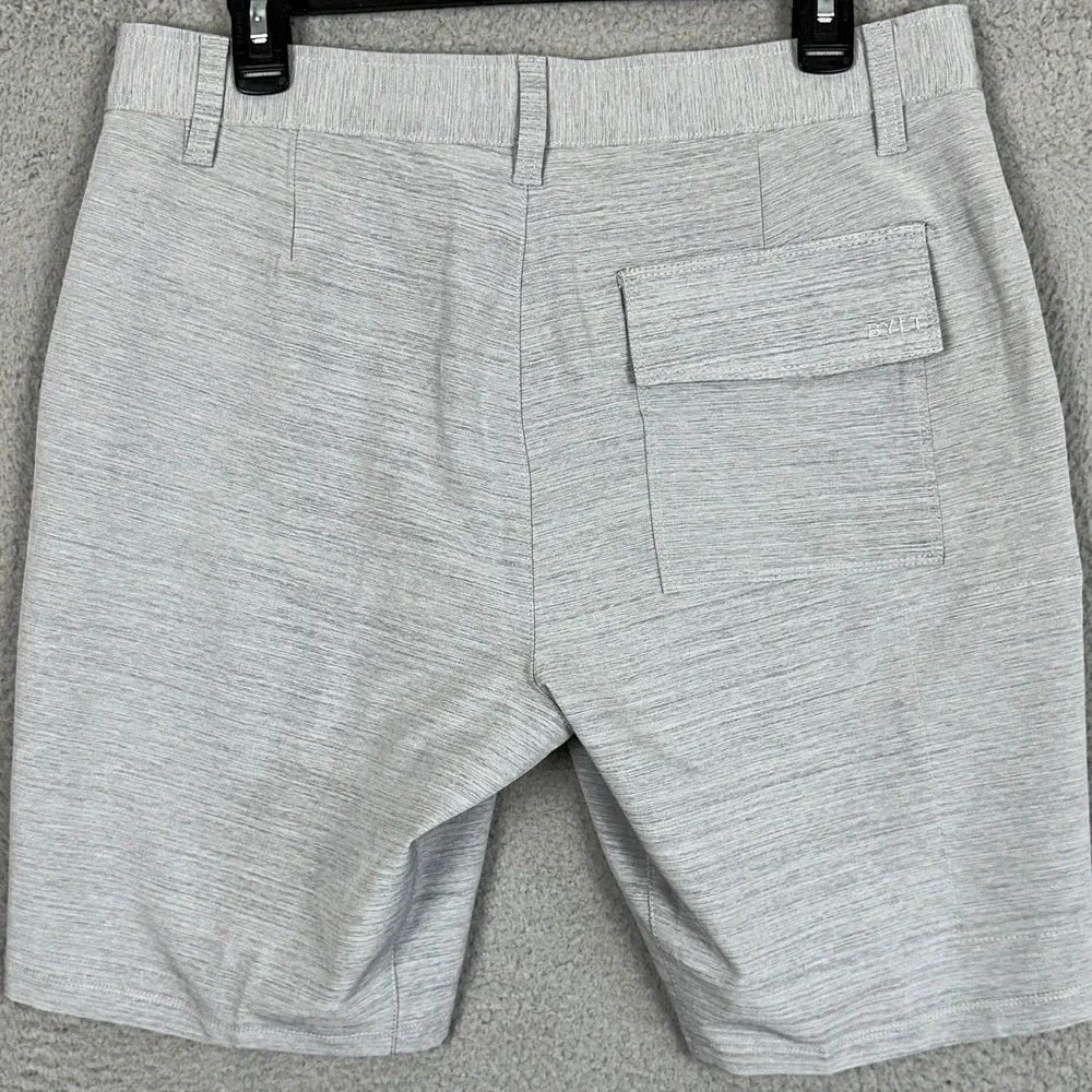 BYLT Kinetic Shorts Mens Large Grey Heather Chino Performance Athletic Stretch